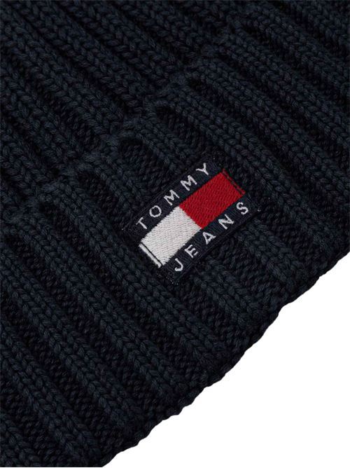 Berretto in cotone con lavorazione a coste Tommy Jeans | AW0AW18979C1G